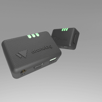 A render of Dronetag Beacon